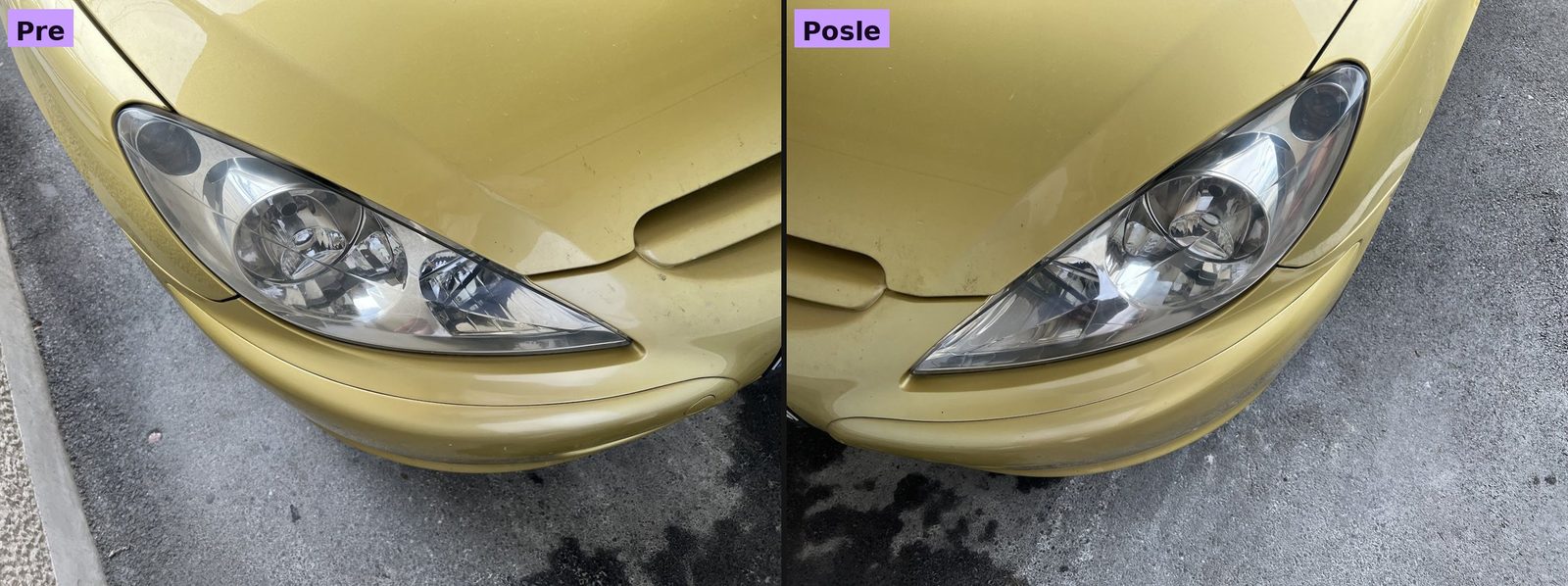 Far pre i posle poliranja